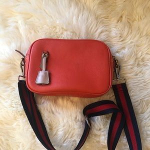 Last chance!:j crew cross body bag red